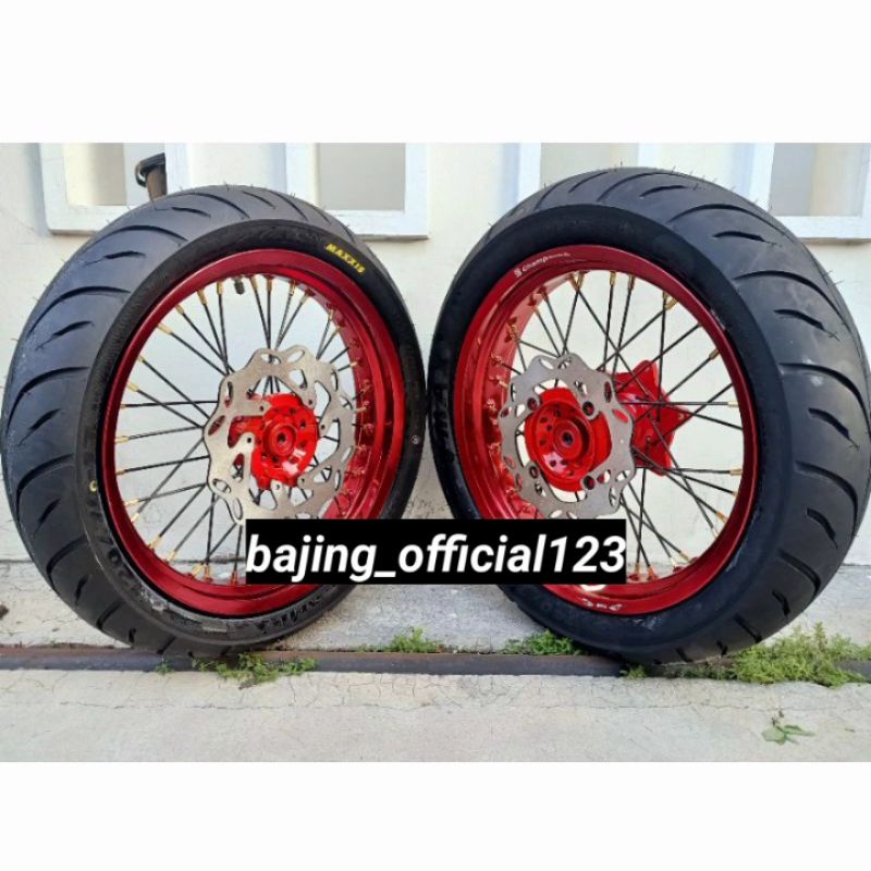 SEPAKET VELG V ROSSI 300×350-17 YAMAHA WR 155R PLus ban