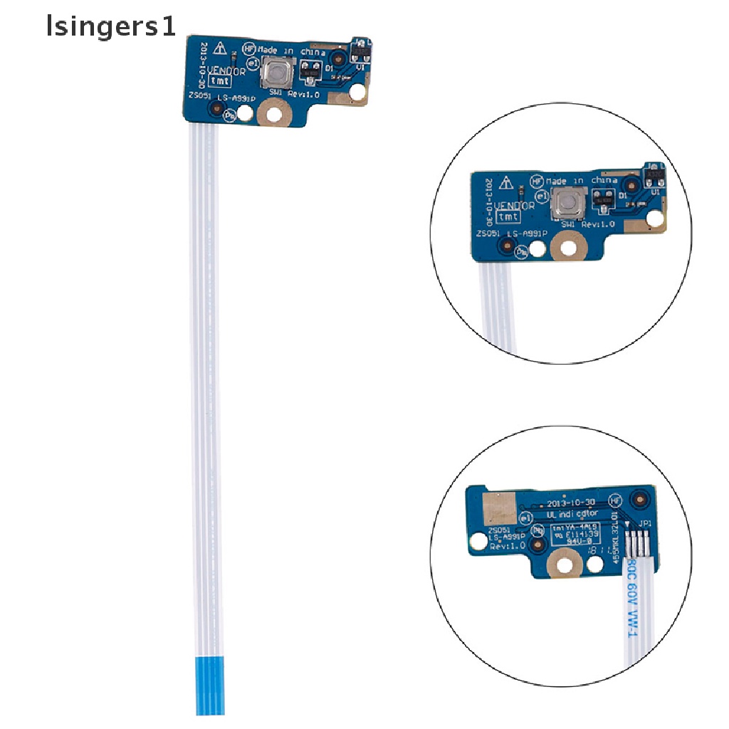 (lsingers1) 1pc board Tombol Power Dengan Kabel Untuk hp 15-G 15-R221TX 15-R LS-A991P