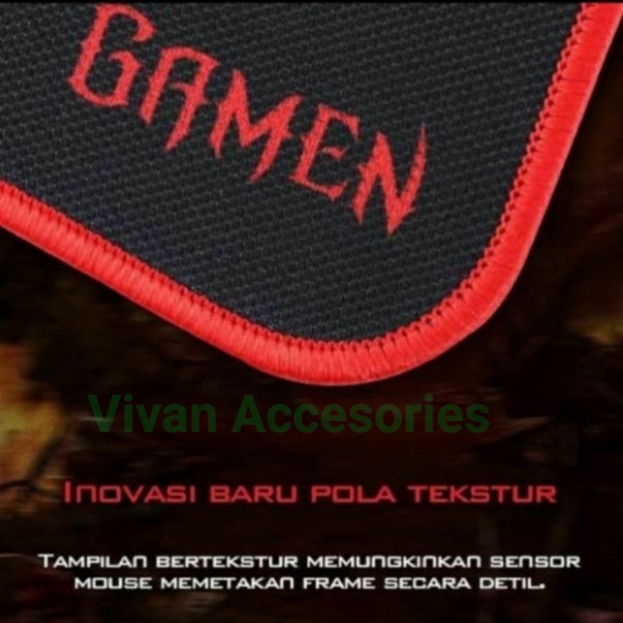 Gamen GP-M Black Mousepad Gaming Antislip