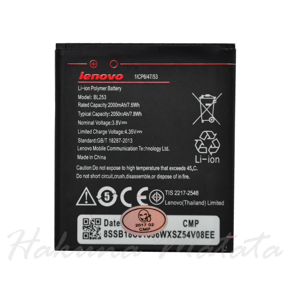 Baterai Lenovo A1000 / A2010 / BL253 Original Batre Battery High Quality