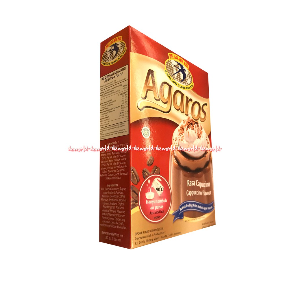 Agaros Puding Rasa Capucino Flavour Pudding Instant 200gr