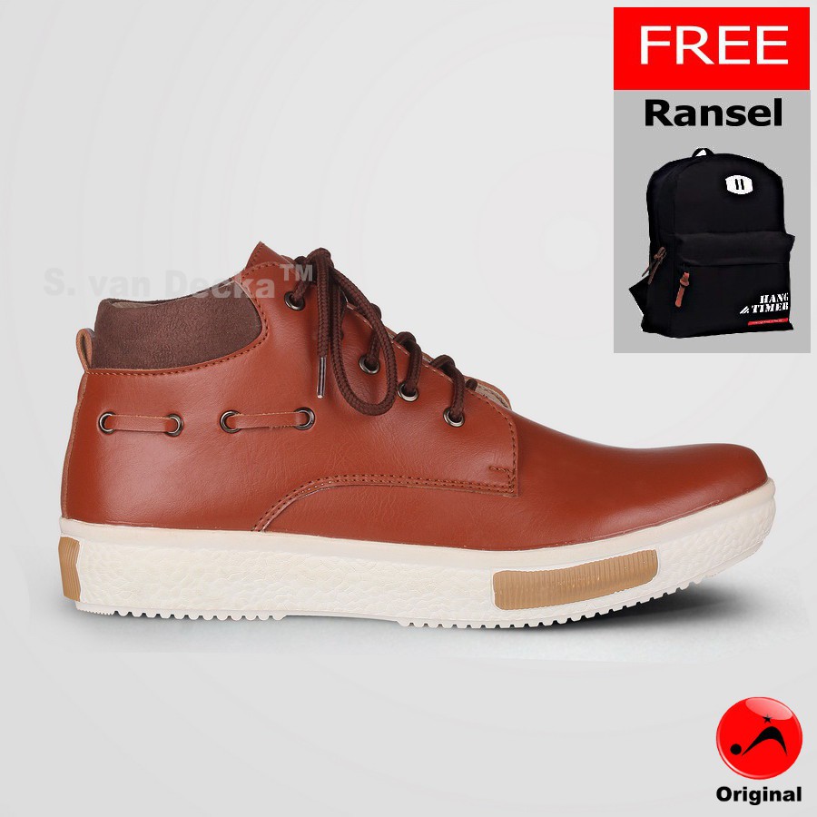 Sepatu Pria S. van Decka R-XMTZ-03T+ Bonus Ransel