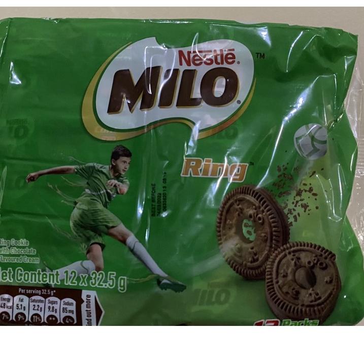 

[VnT⭐ Milo Cookies Ring Thailand Singapore product 34gr RING chocolate pack kecil