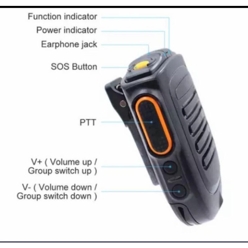 HT extramic bluetooth PTT zello