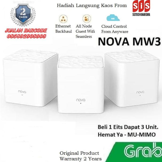 TENDA NOVA MW3 ( ISI 3 ) - TENDA MW 3 WHOLE HOME MESH WIFI SYSTEM