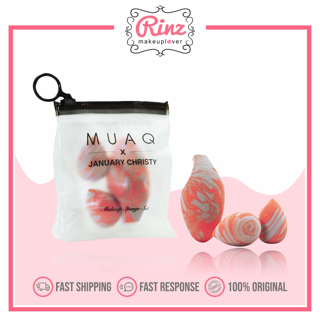 MUAQ X JANUARY CHRISTY Makeup Sponge set