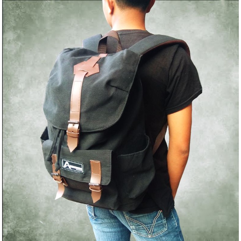 DISTRO Klub New Arrival - Tas Sekolah Canvas II Backpack Up To 15 Inch - Tas Pria Tas Wanita Laptop