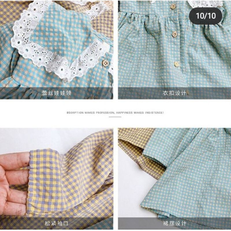 dress small square girl, baju anak impor murah dan berkualitas