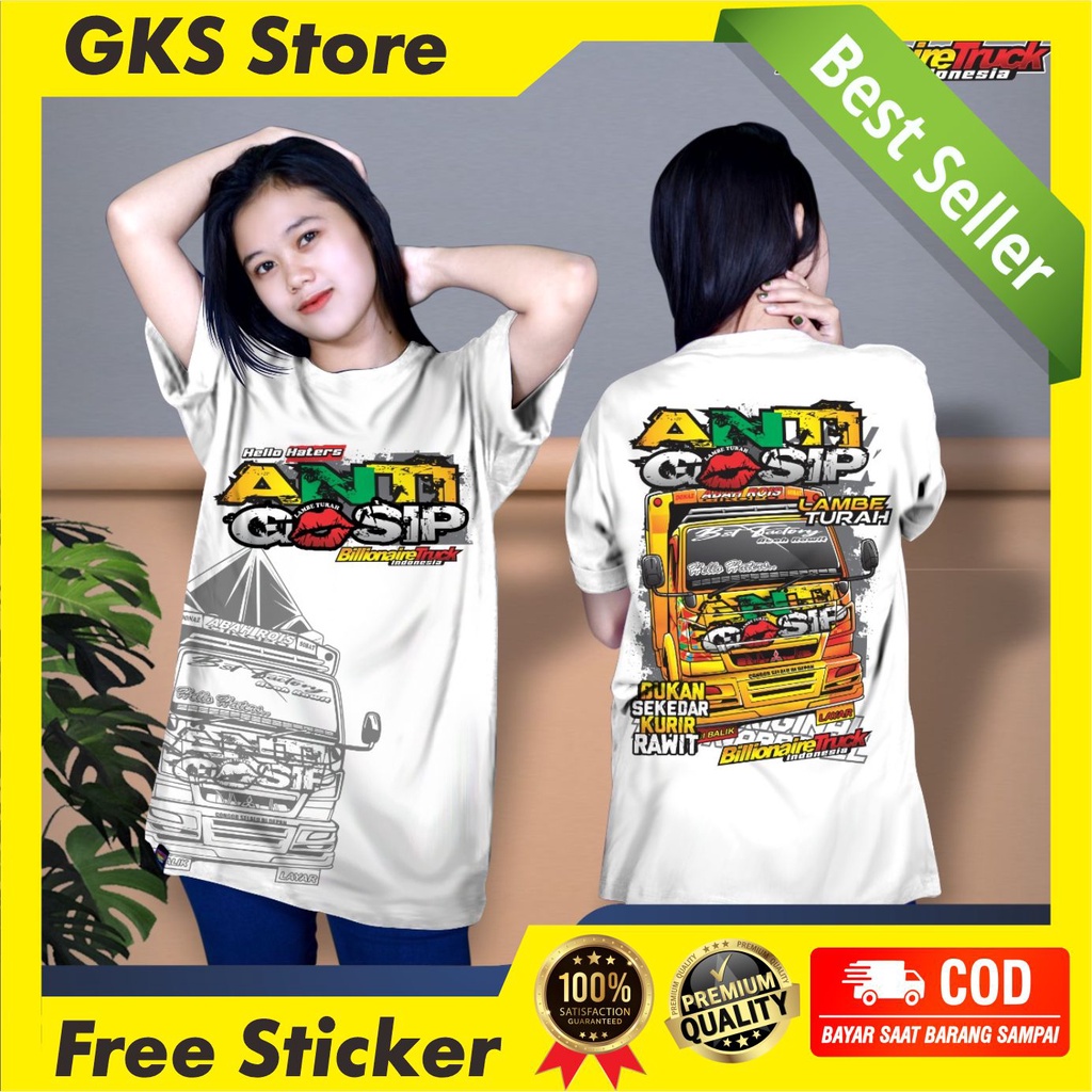 Baju Truk Cabe Anti Gosip Baju Truk Anti Gosip Kaos Canter Mania  Baju Truk Oleng Driver Muda Origin