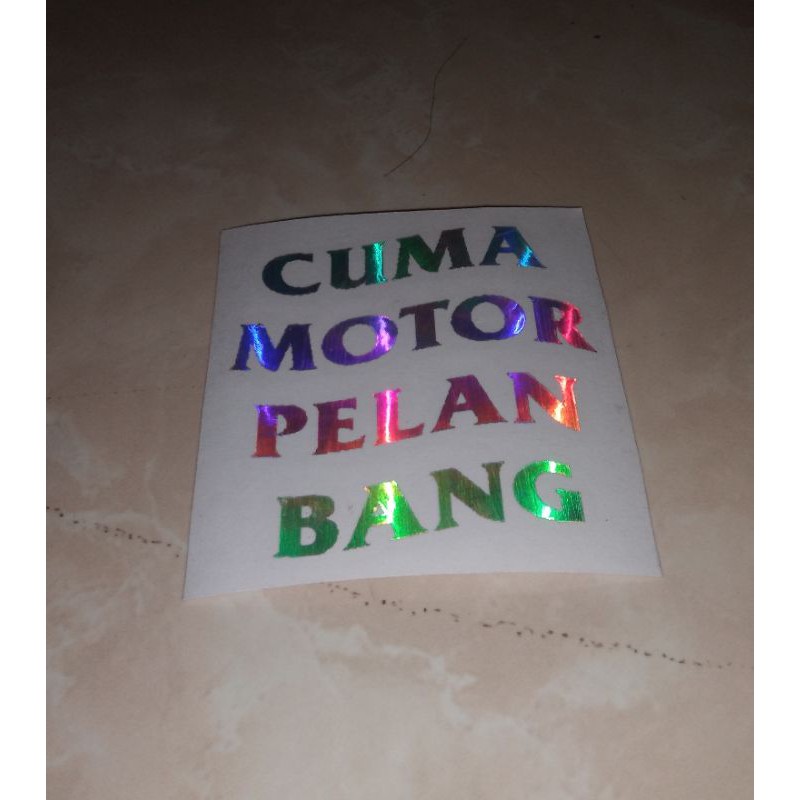

Cutting Sticker Custom Hologram Model "Anti Social Social Club" Ajarin Dong Bang Jago