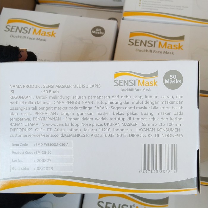 

Bf31Gf Masker Sensi Duckbill Isi 50 Gdf601