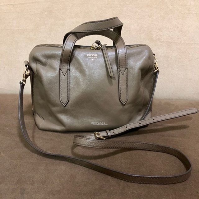 Preloved ORI Fossil sydney satchel mushroom