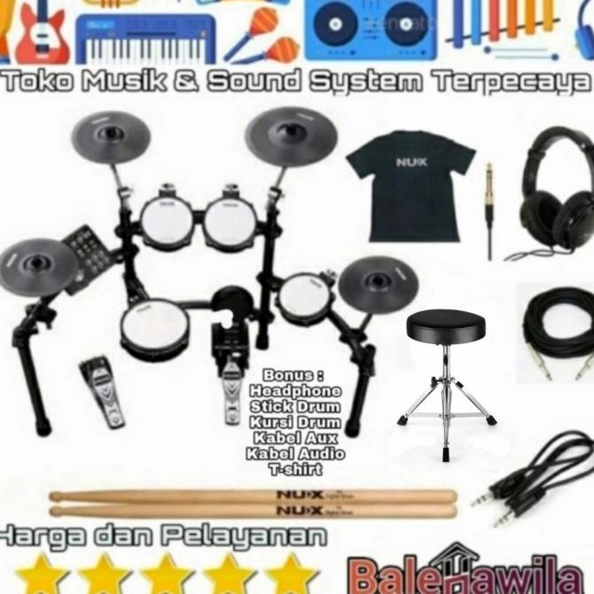 Mesh kit Drum Elektrik Electric Set Nux DM 7 X DM7X DM 7X by REMO head