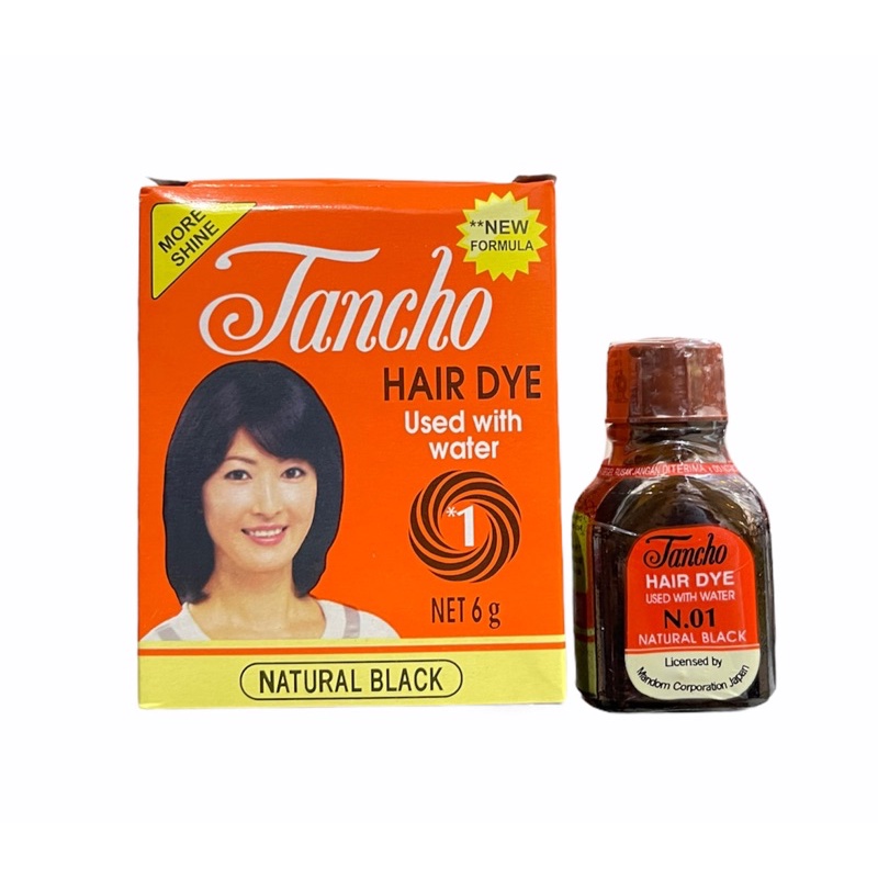 Tancho Hair Dye Used With Water 6gr - Natural Black