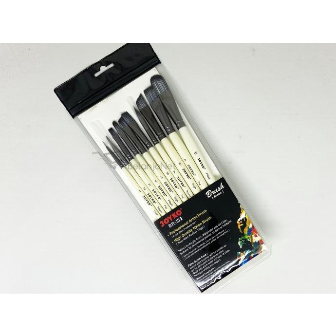 

TERBARUU!! Kuas Cat Air Kuas Lukis | Acrylic Brush Joyko BR-15 1 SET 10 PCS SALE