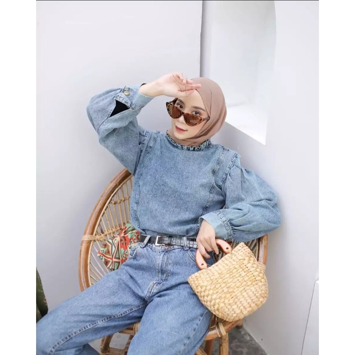 CELANA BOYFRIEND SNOW BLACK and BLUE KOREAN STYLE KEKINIAN FOR YOU 2021 GARANSI UANG KEMBALI SAY