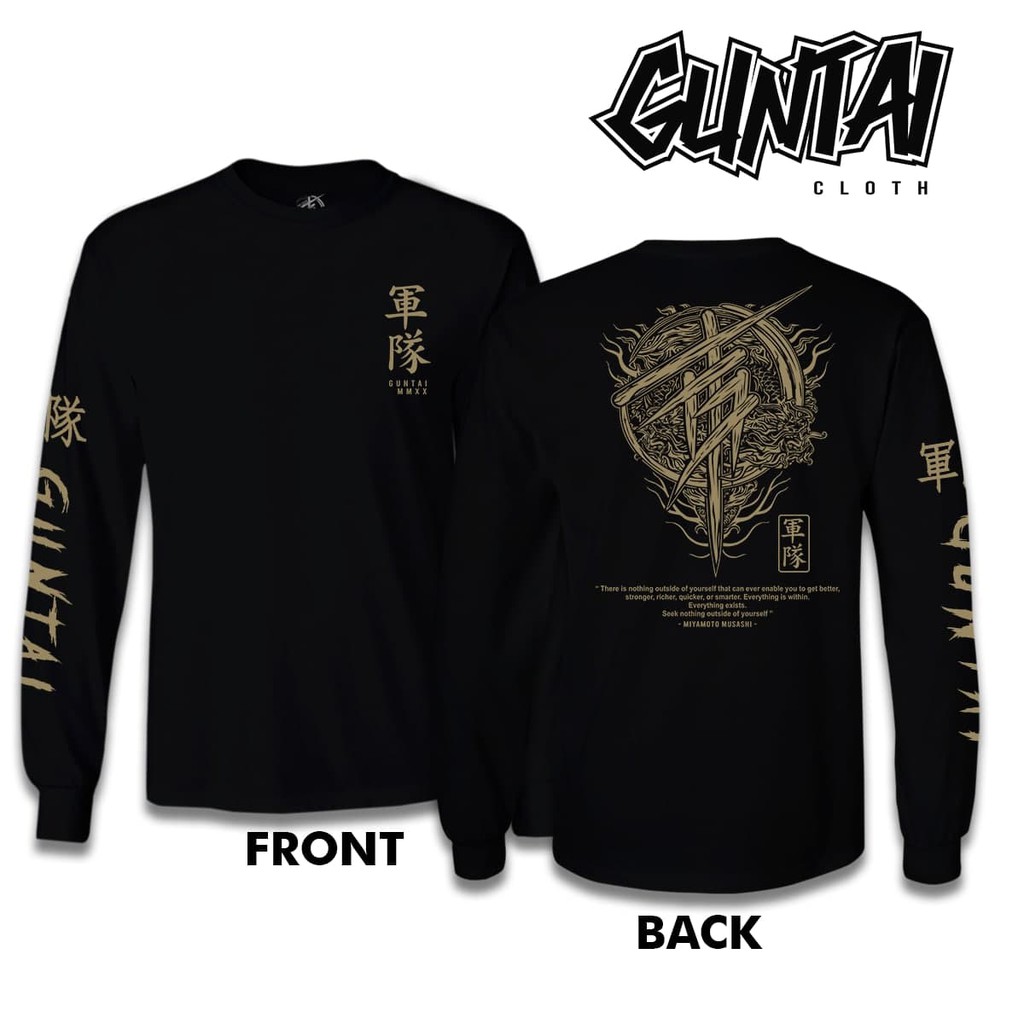 Longsleeve Kaos  Distro Jepang  Original Tshirt Pria Branded 