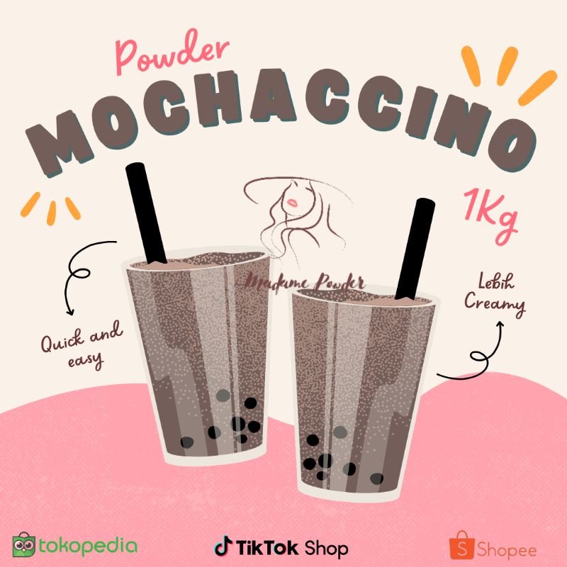 

Bubuk Minuman Mochaccino 1 Kg Mocca Madame Powder Drink Gresik