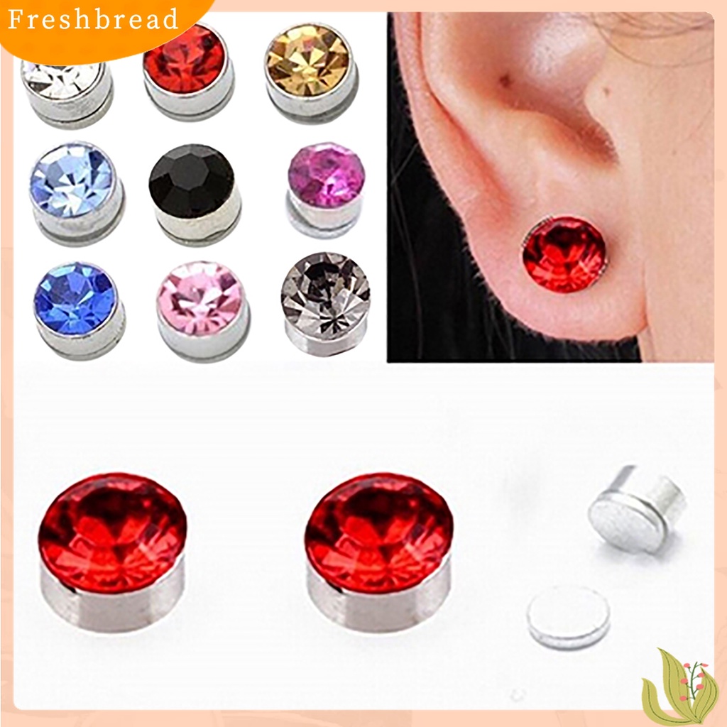 Anting Tusuk Besi Magnetik Kuat untuk Pria / Wanita