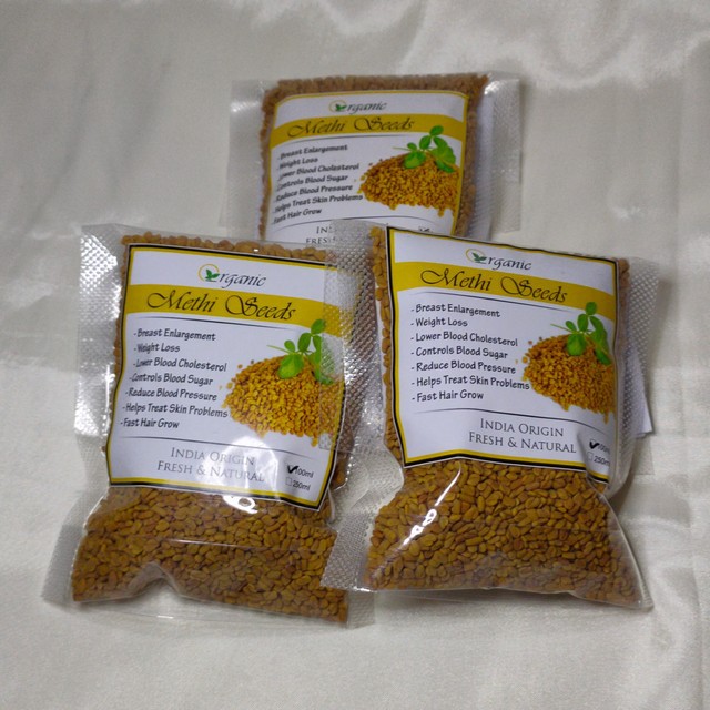 (100) Methi Seeds / Pembesar Payudara dan  pelangsing alami
