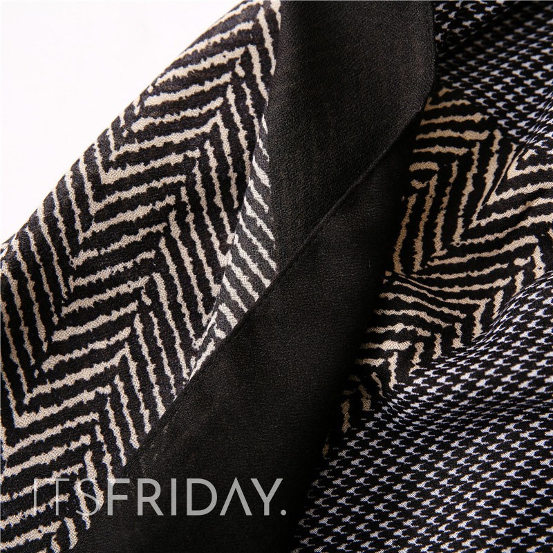 ITSFRIDAY SEA IN BLACK Scarf - Premium Pashmina Shawl Selendang Syal Pasmina Hijab Import Motif Clasic Black