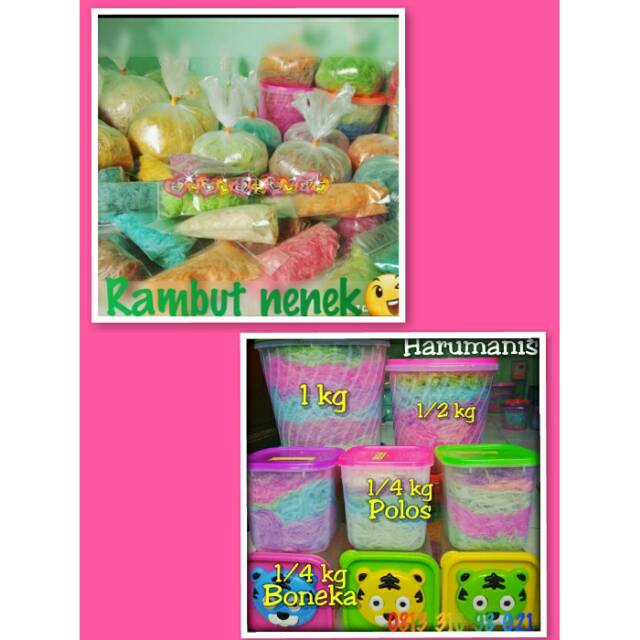 

Harum manis rambut nenek toples boneka 250g