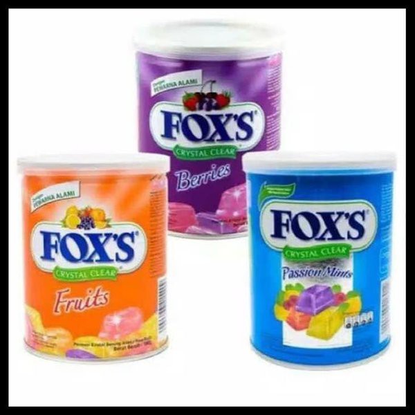 

PERMEN FOX TIN CRYSTAL CLEAR CANDY FOXS KALENG 180 GRAM / PERMENMURAH IDUL FITRI LEBARAN