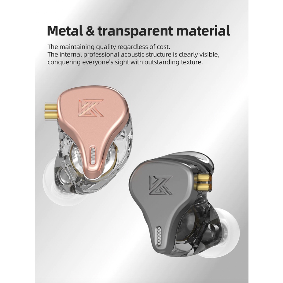 KZ x HBB DQ6S with Mic In Ear HiFi Driver Earphone Alt DQ6 ZES ZEX ZSN PRO