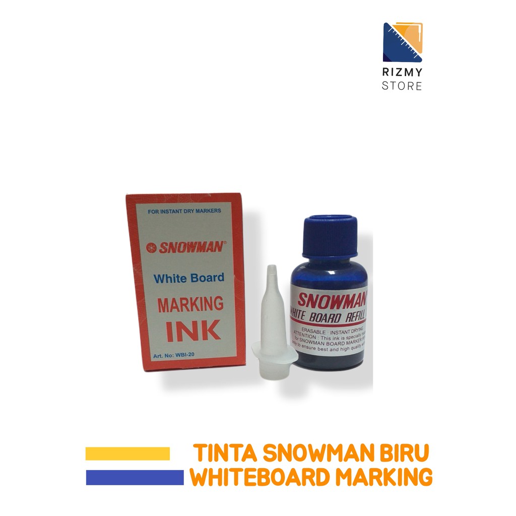 

Tinta Spidol Snowman Marking Ink Warna Biru