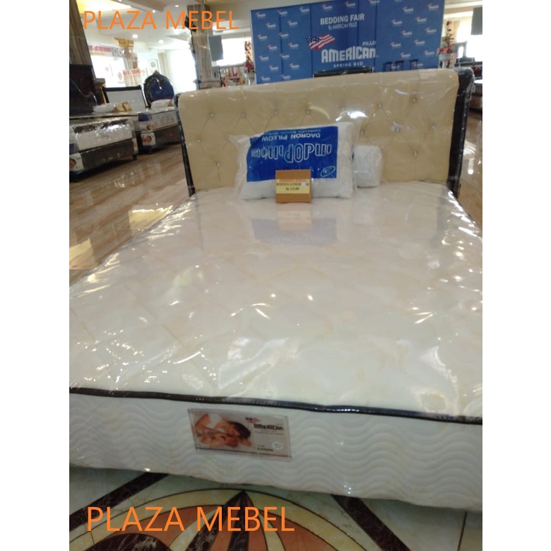 SET Spring Bed Box Spring American Supreme 120 - 160 - 180 Sandaran Sofa