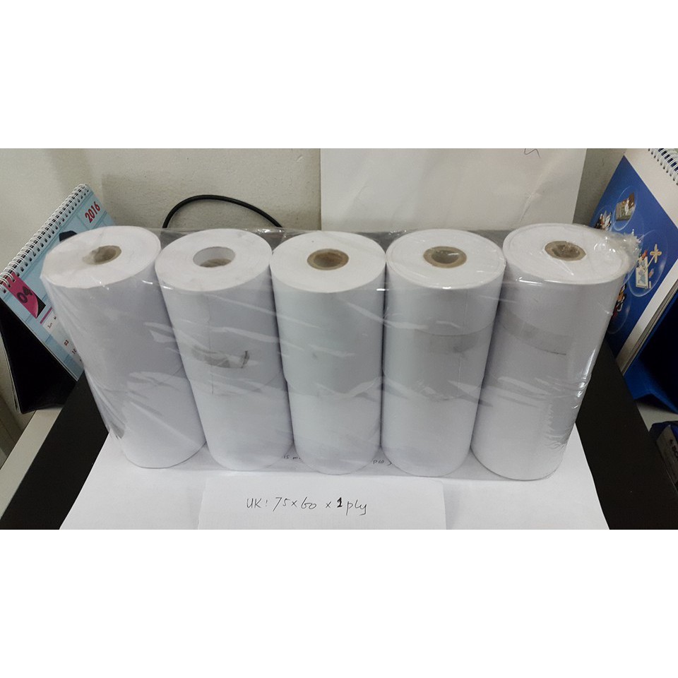 

KERTAS STRUK HVS 1PLY 75x60 UNTUK PRINTER KASIR DOT MATRIX