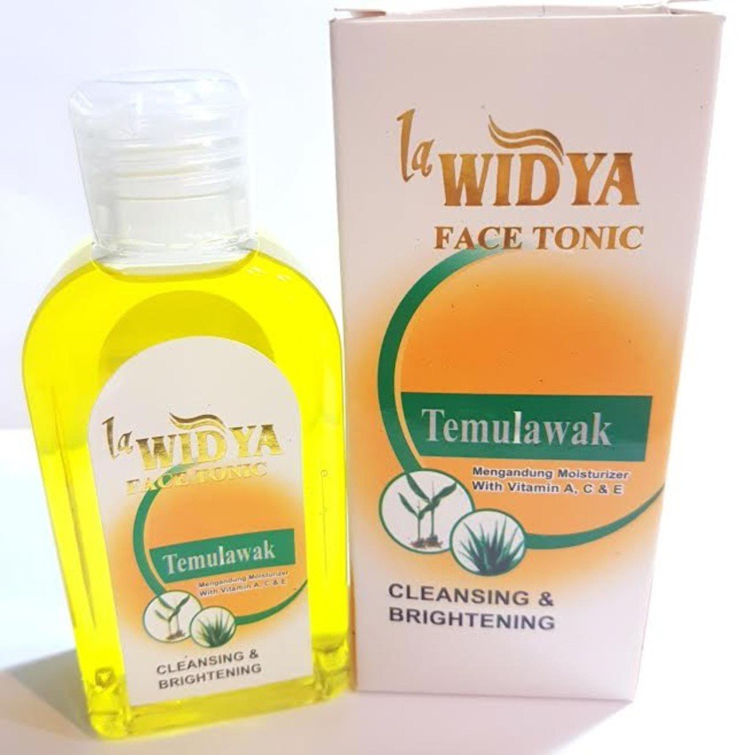 temulawak widya face tonic toner wajah original cleansing & Bringhtening bpom dus putih ori