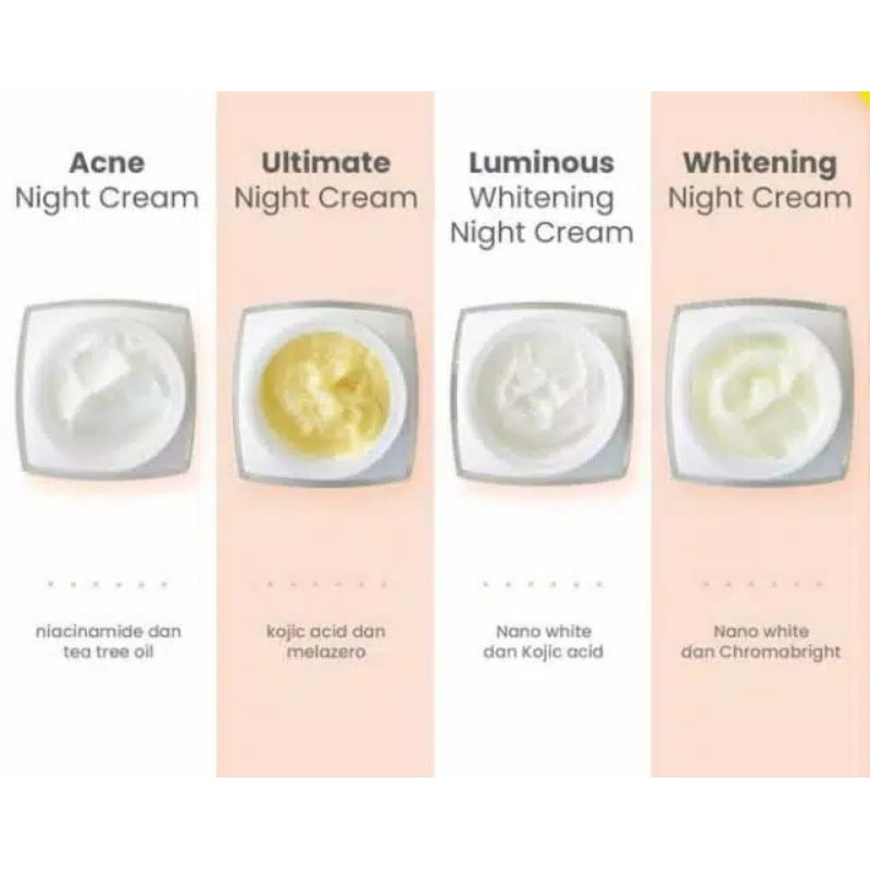 ecer night cream MS glow | ecer cream malam MS glow