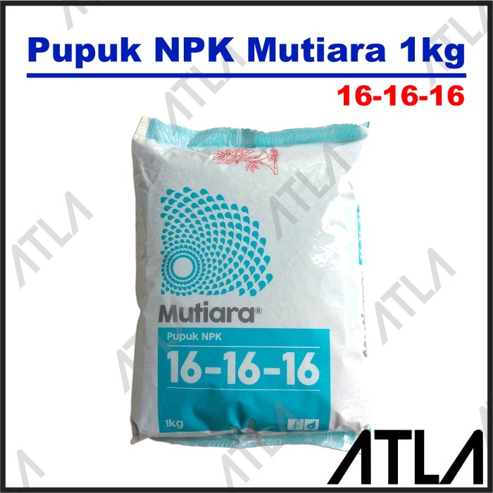 Jual Pupuk NPK Mutiara 16-16-16 Biru 1KG Nutrisi Tanaman Meroke FN024 ...