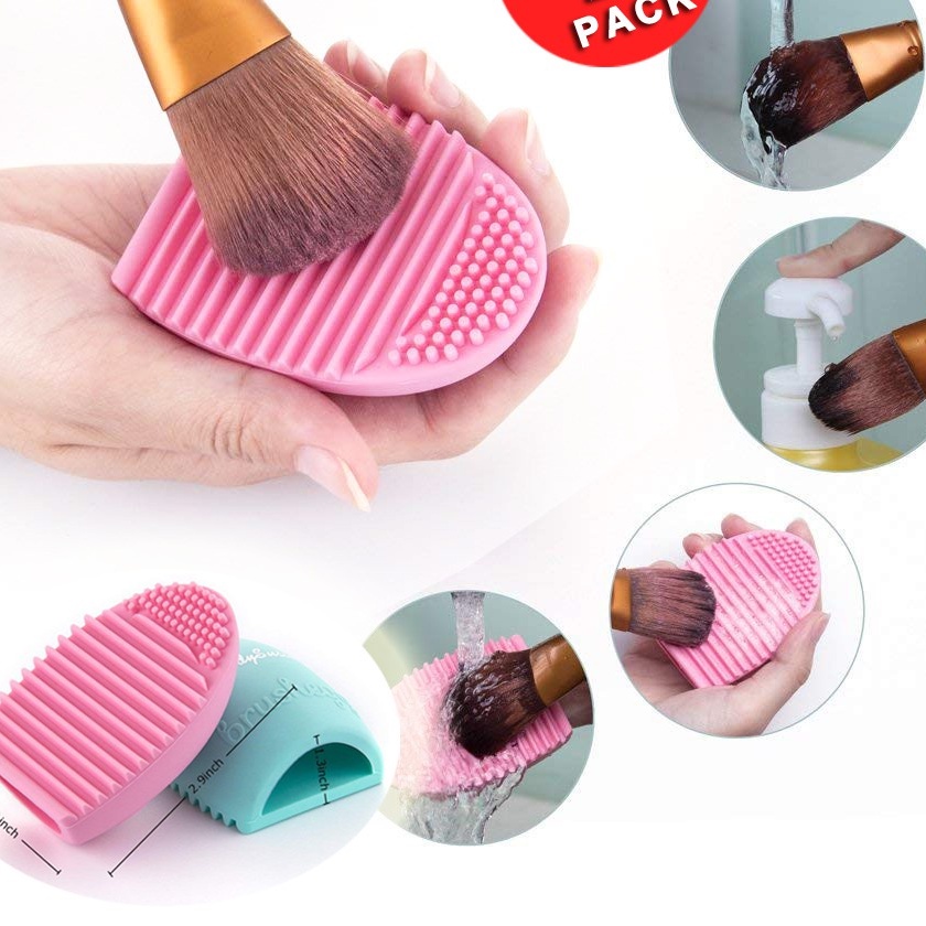 Egg Brush Cleaner Make Up Silicone/Silikon Pembersih Kuas Brush Make Up