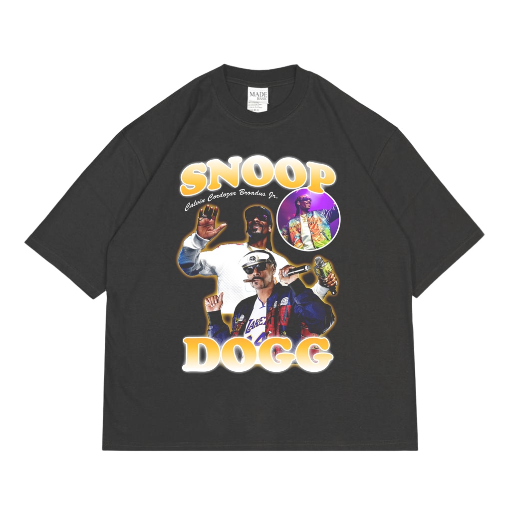 KAOS VINTAGE OVERSIZE SNOOP DOGG | UNISEX | KAOS OVERSIZE SNOOP DOGG | SNOOP DOGG TEES OVERSIZE