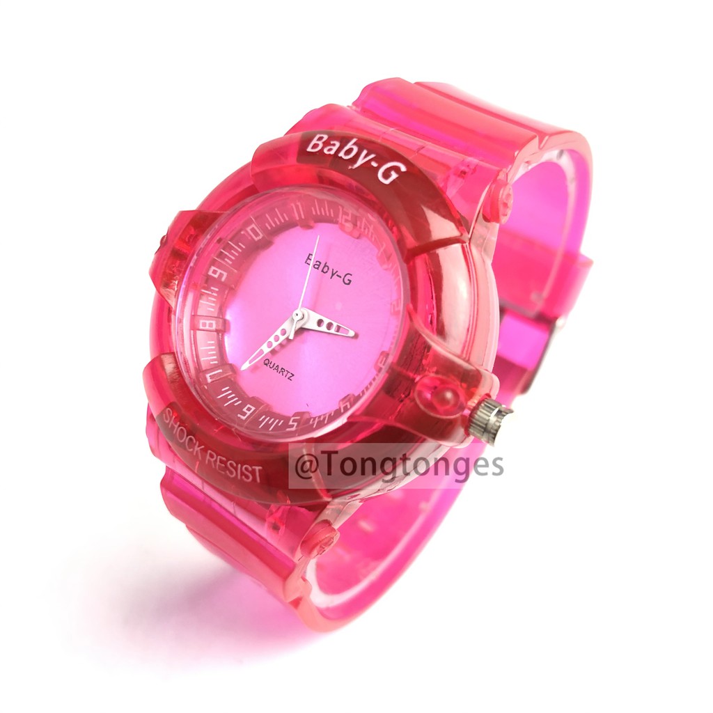 COD JAM TANGAN WANITA RUBBER MAGNET MURAH CASIO BABY G TRANSPARANT IMPORT GROSIR MURAH G-SHOCK A26