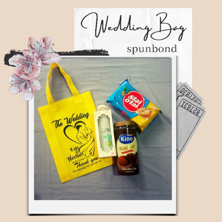 

Tas Hajatan/Wedding/Souvenir/Kenduri/Seminar Spunbond Custom
