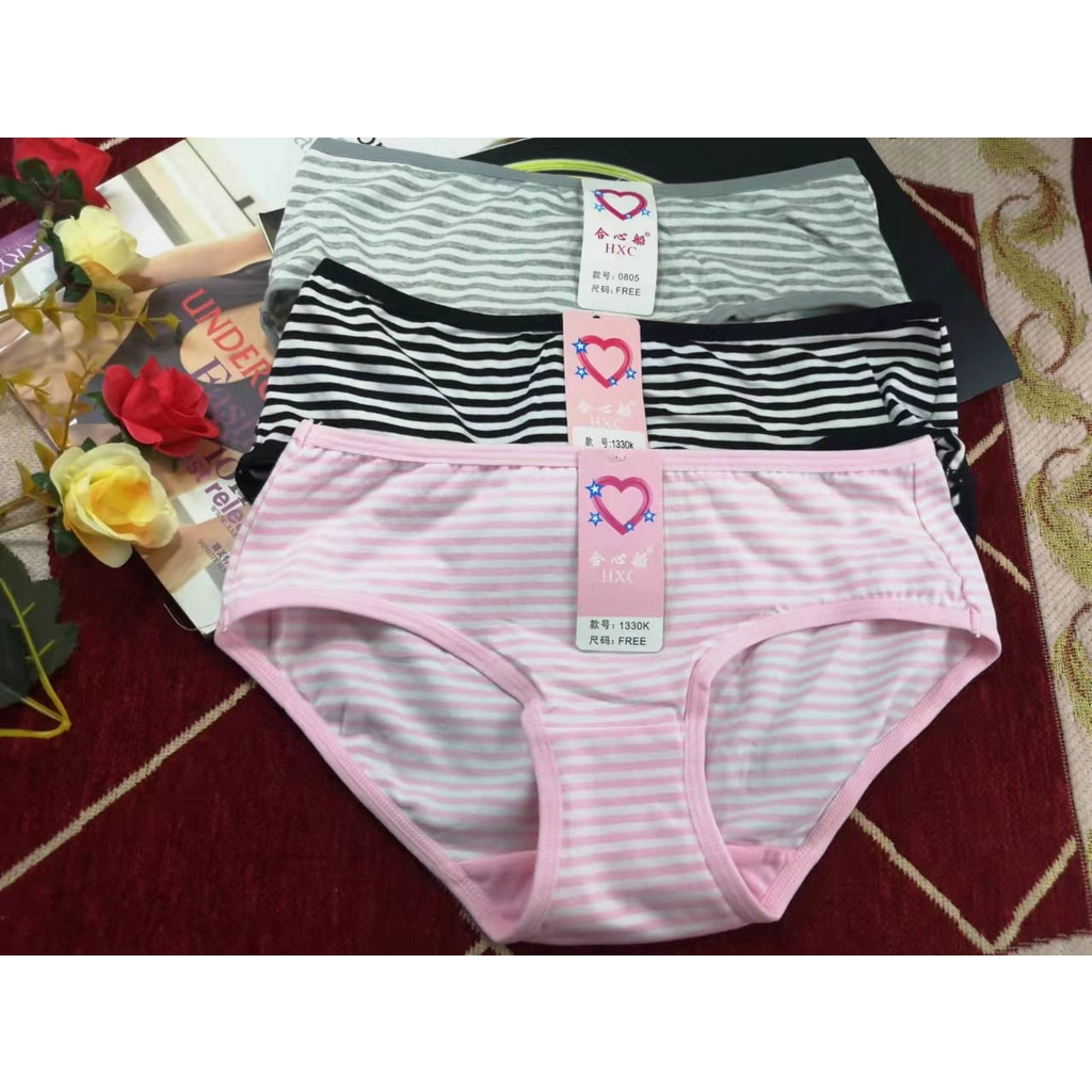 BRA / BH WANITA 0810 1 set cd + bra tidak ada kawat busa tipis, busa bisa di lepas