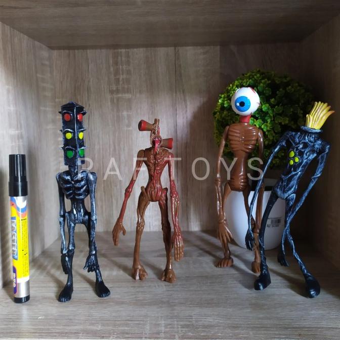 mainan siren head horror action figure mainan anak topper cake barang ready