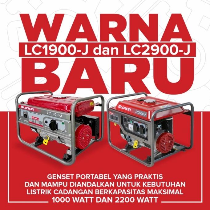 Genset Bensin - Loncin Lc 1900 J - 1000 Watt - Generator Set