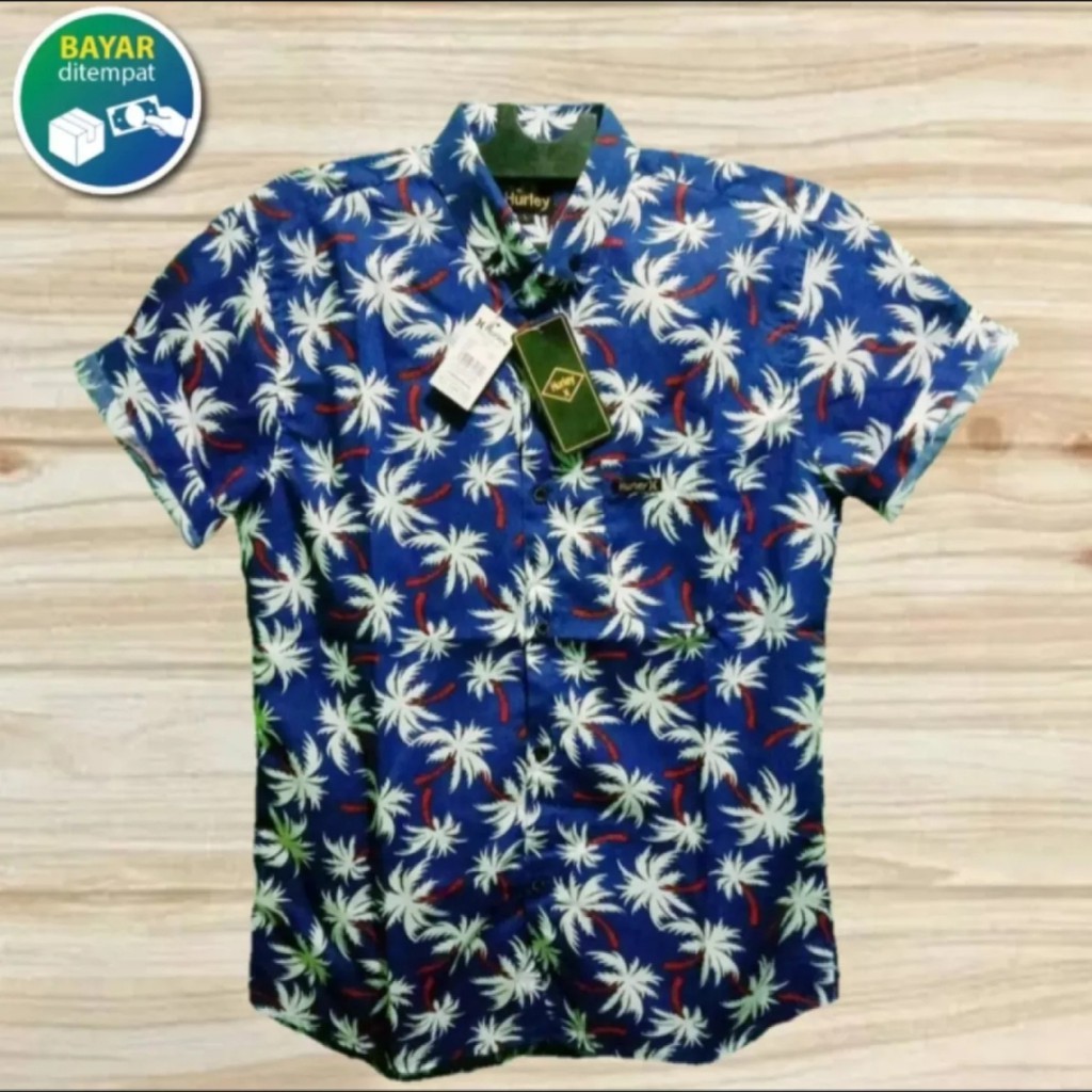 Kemeja Pantai Pria / Kemeja Pantai Lengan Pendek / Kemeja Full printing /Kemeja Pria Lengan Pendek