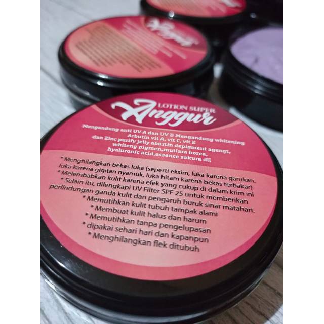 Lotion pemutih / lotion anggur