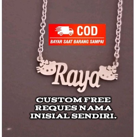 Kalung anak perempuan custom nama titanium anti karat anak