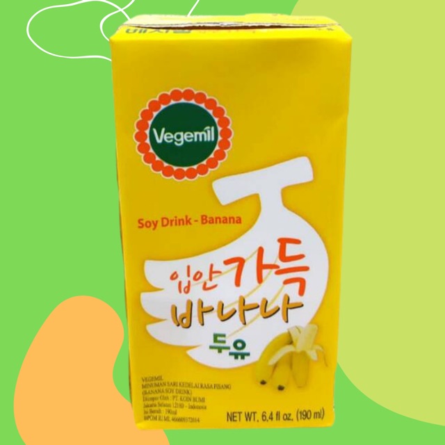 

VEGEMIL SOY MILK BANANA [susu kedelai rasa pisang] 190ml