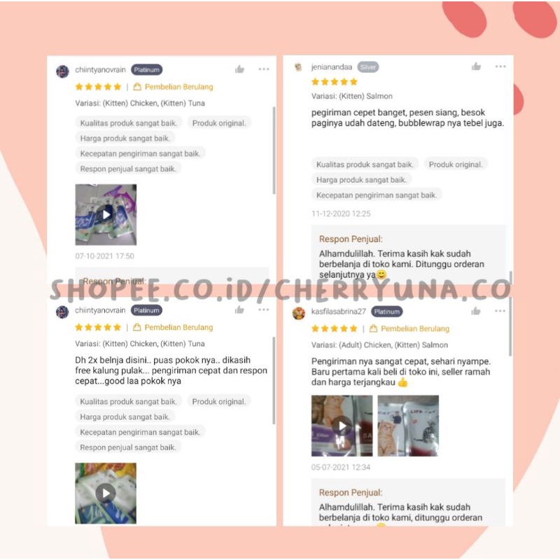 [LIFECAT POUCH 85GR] LifeCat Wetfood Kitten/Adult Salmon, Tuna, Chicken