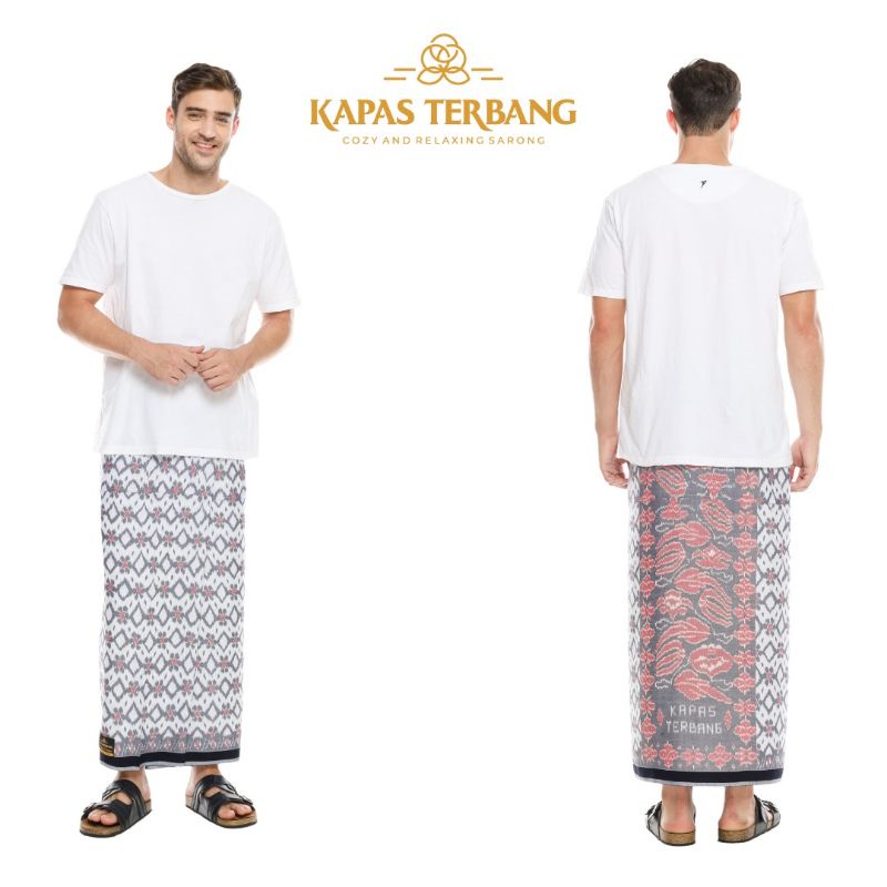 Sarung KAPAS TERBANG Goyor Putih