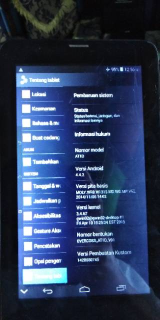 Teblet Evercoss At1d 7 Inc Bekas Shopee Indonesia