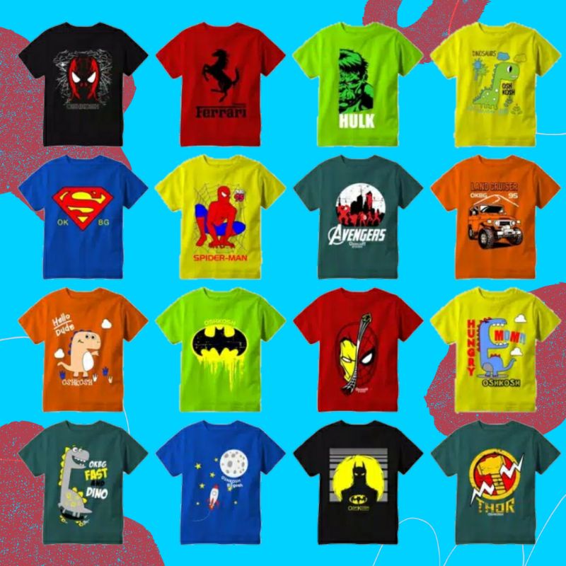 #03 (BAYAR DITEMPAT) KONVEKSI BAJU ANAK GROSIR KAOS ANAK TERMURAH / BAJU ANAK DISTRO KEKINIAN