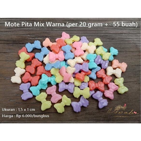 

Mpw-23 : Mote Pita Warna (Per Bungkus)